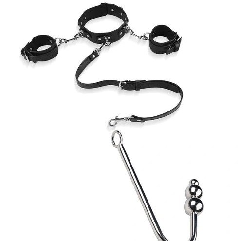 and 5334 Hook Beaded Elegant Cuffs Collar with Anal 0125